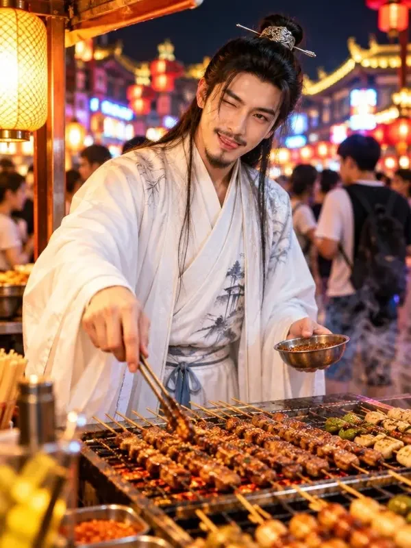 灶王爷在城中村摆摊 - 短剧封面 灶王爷在城中村摆摊封面